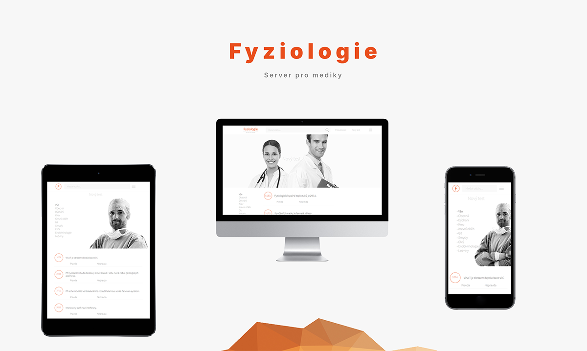 Aplikace Fyziologie pro Lékařskou fakultu v Plzni